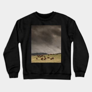 'The Coos, The Clouds and The Clegs', Monzie, Blair Atholl, near Pitlochry. Crewneck Sweatshirt